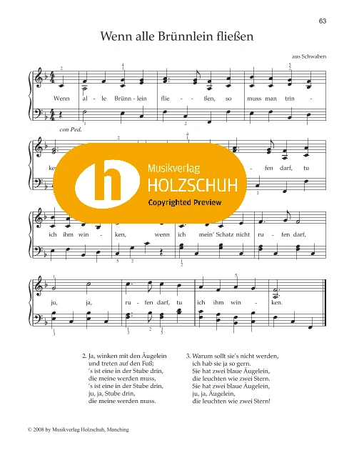 Wenn alle Brünnlein fließen